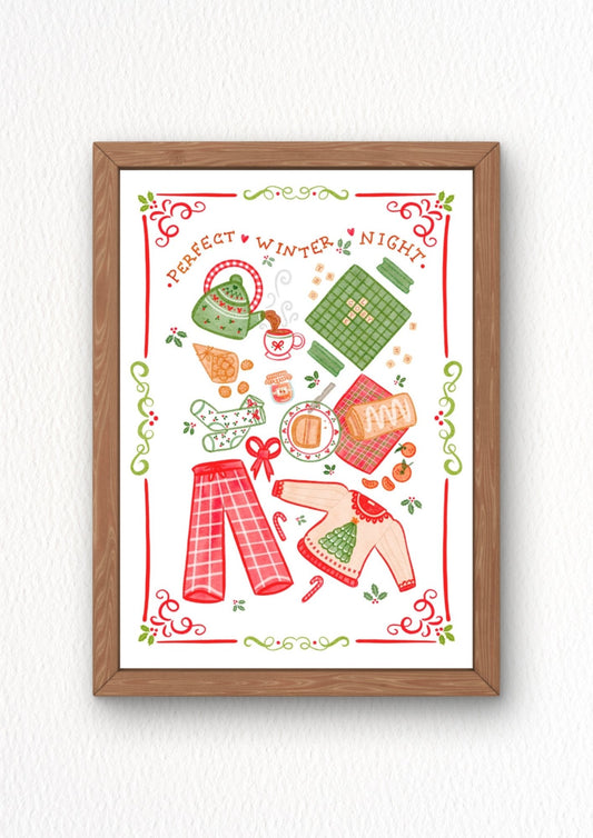 Illustration "Perfect winter night"