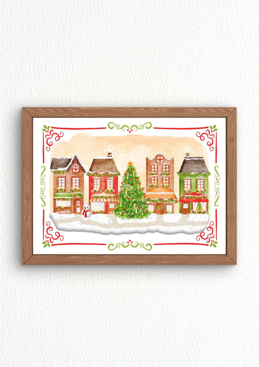 Illustration "Christmas street"