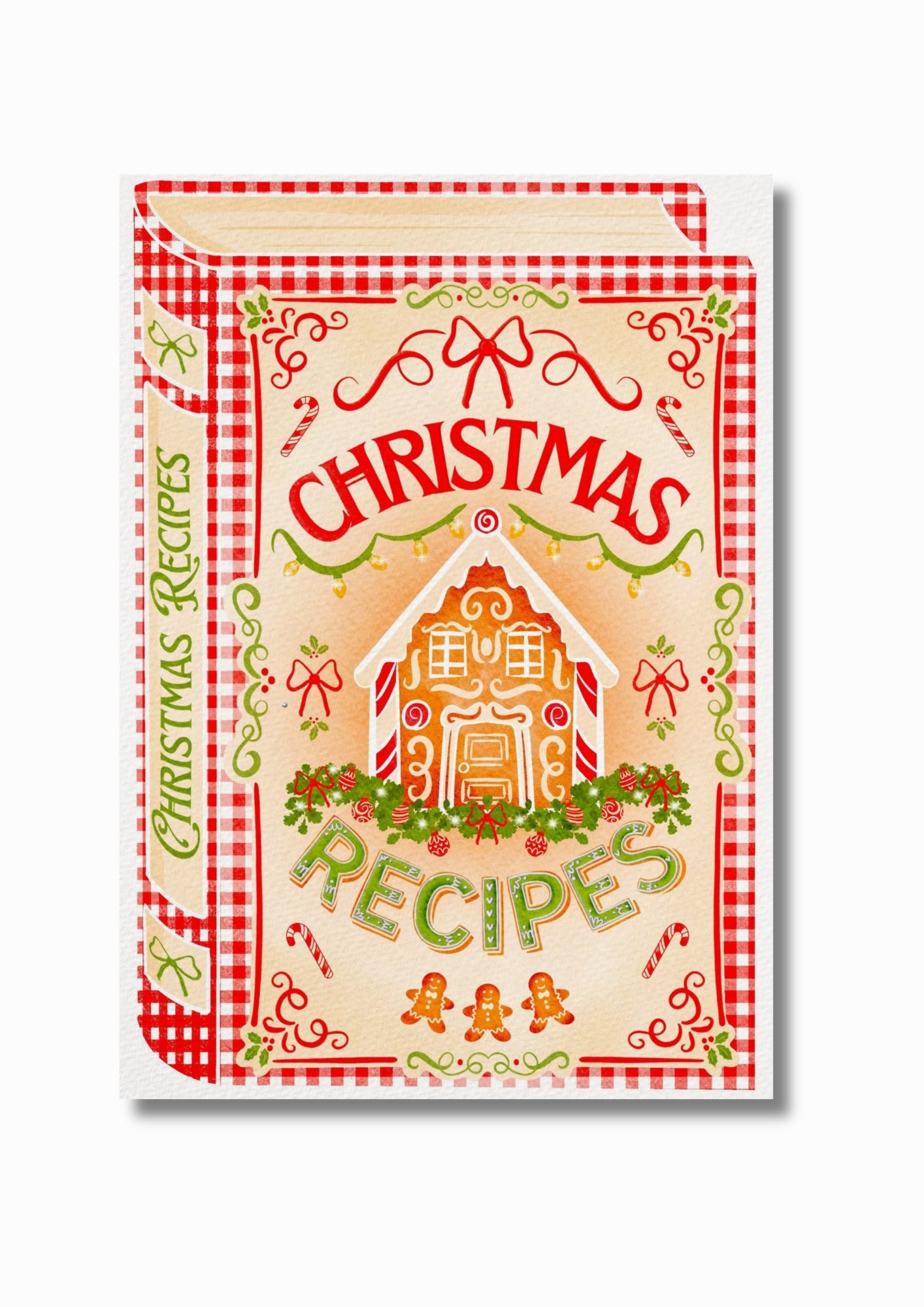Illustration "Christmas recipes book"