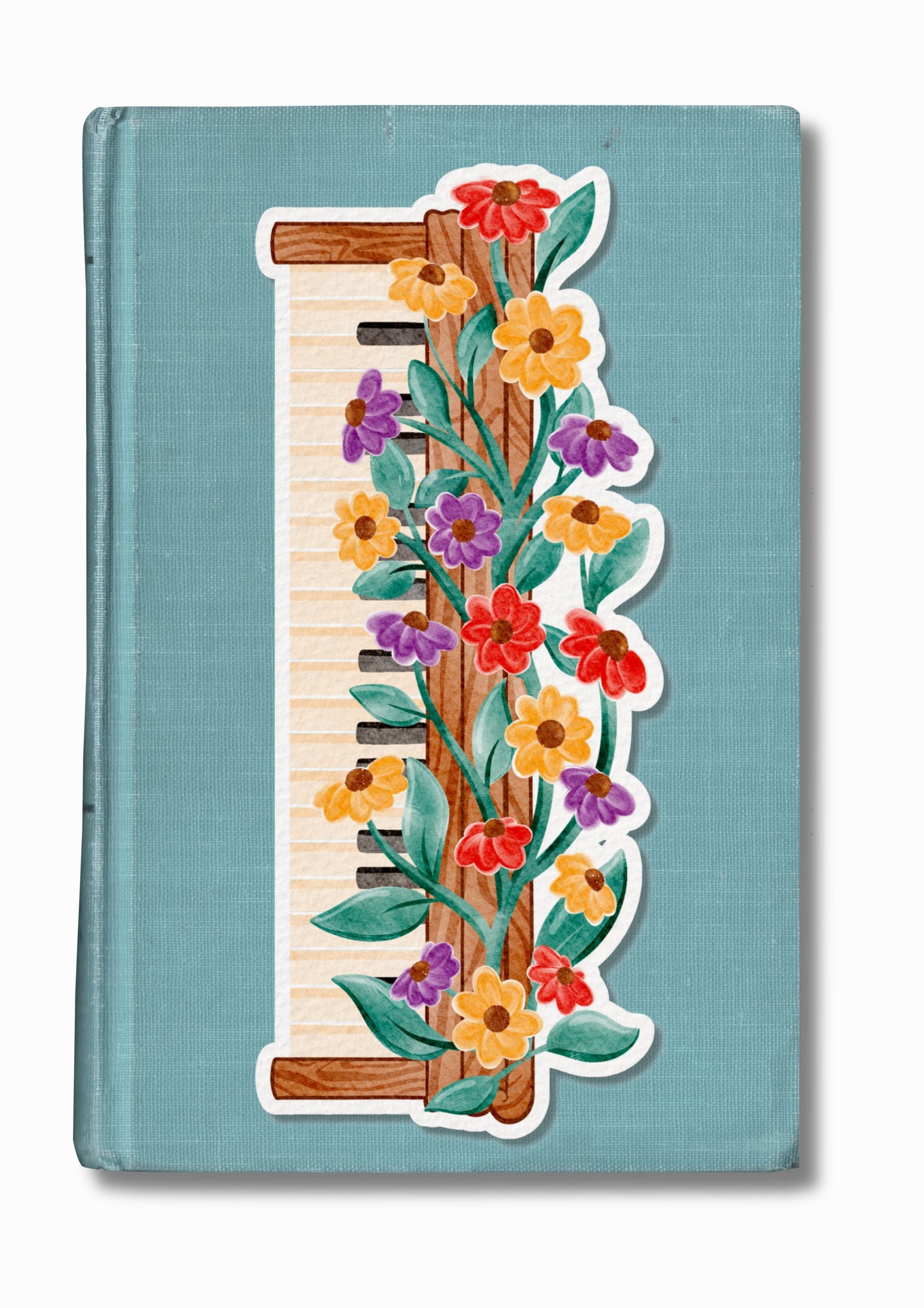 Marque-page "Piano fleuri"