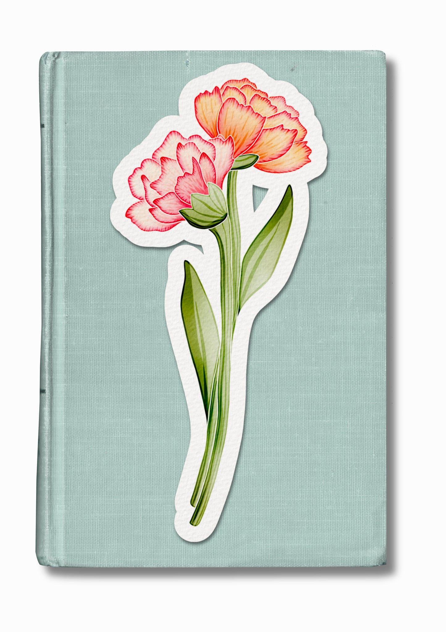 Marque-page illustré "Oeillet"
