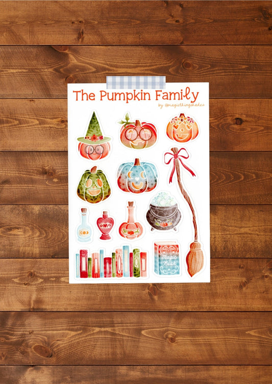 Planche de stickers 2 "The pumkin family" - Magic Things Shades