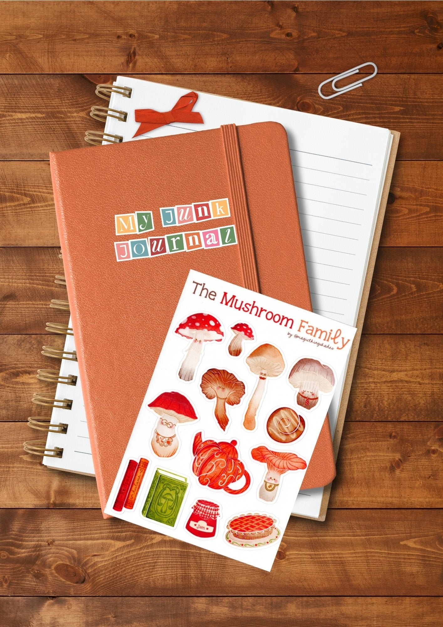 Planche de stickers 1 "The mushroom family" - Magic Things Shades