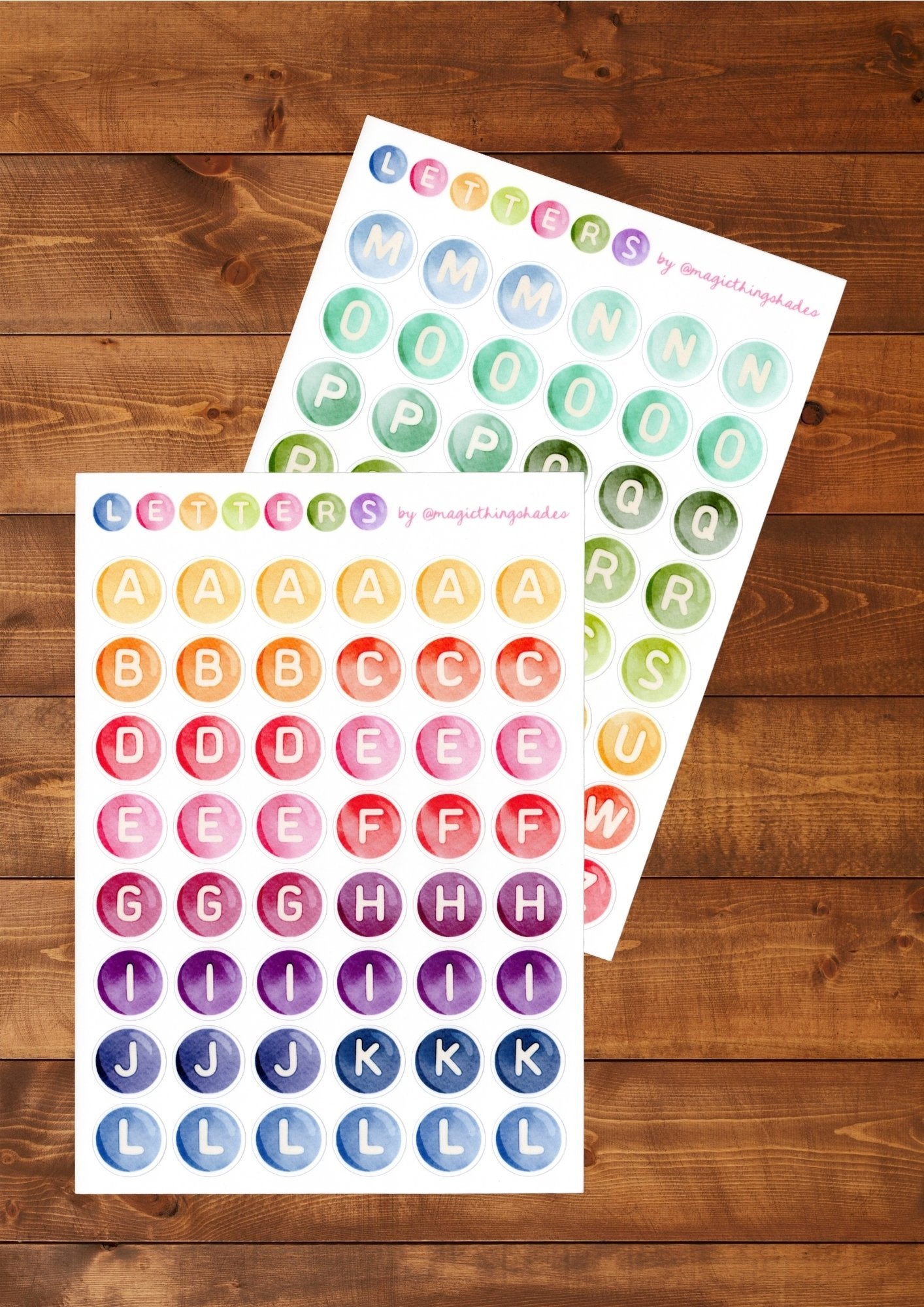 "Alphabet perles colorées" - Magic Things Shades