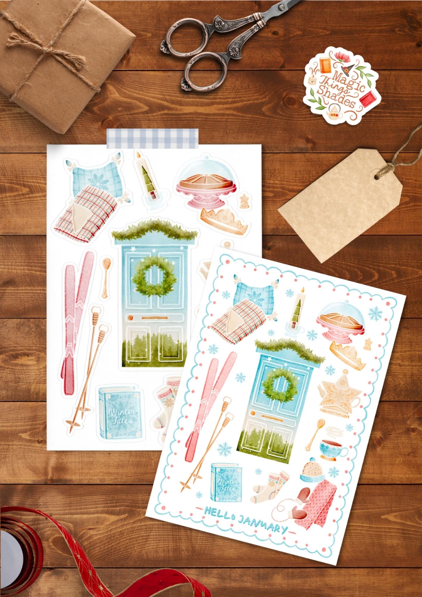 Calendrier de l'avent ou de l'année artisanal " Les 12 Portes de l’année "