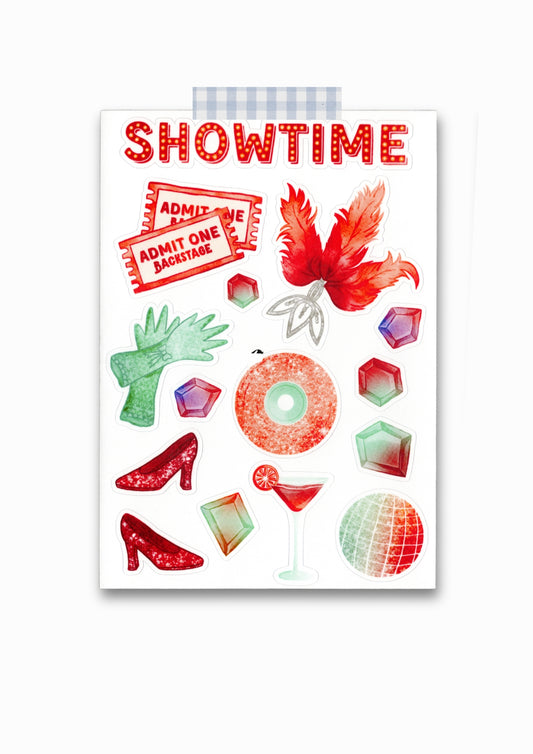 Planche de stickers "In my showgirl era"