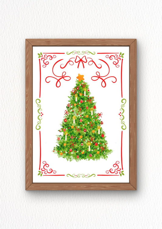 Illustration "Cosy christmas tree"