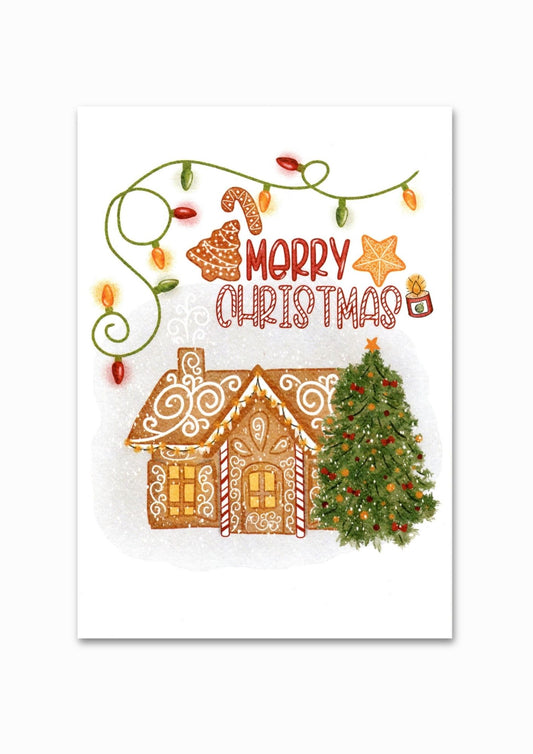 Illustration "Gingerbread house" A5