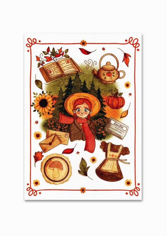 Illustration "Les petites choses d'automne" A5