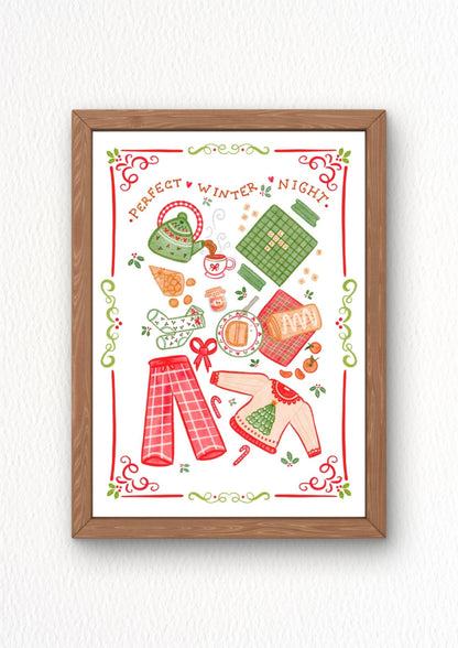 Illustration "Perfect winter night"