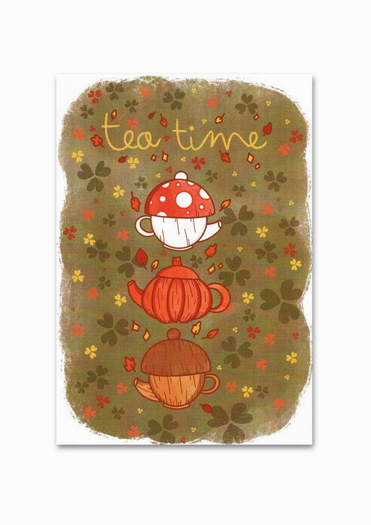 Illustration "Tea time" A5