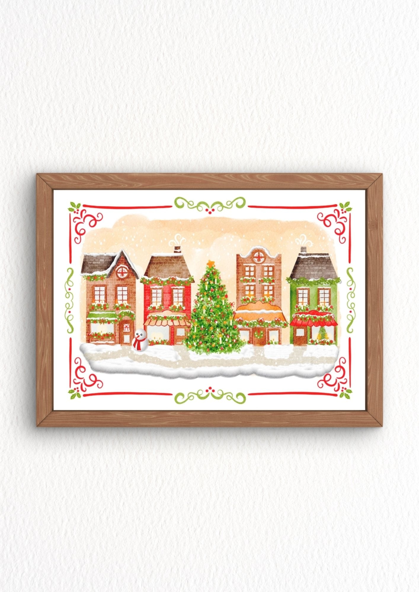 Illustration "Christmas street"