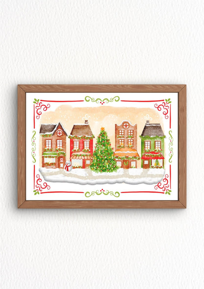 Illustration "Christmas street"