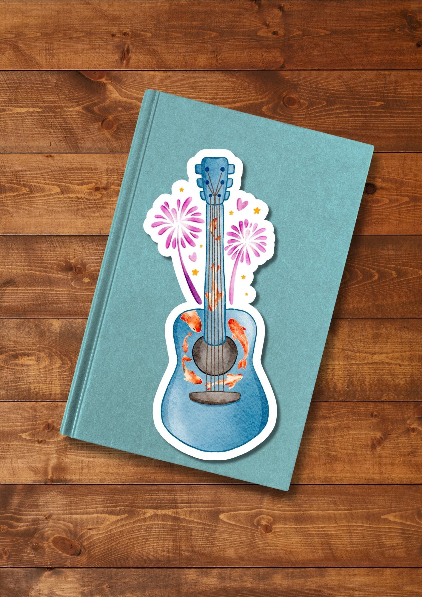 Marque-page "Guitare carpe koi"