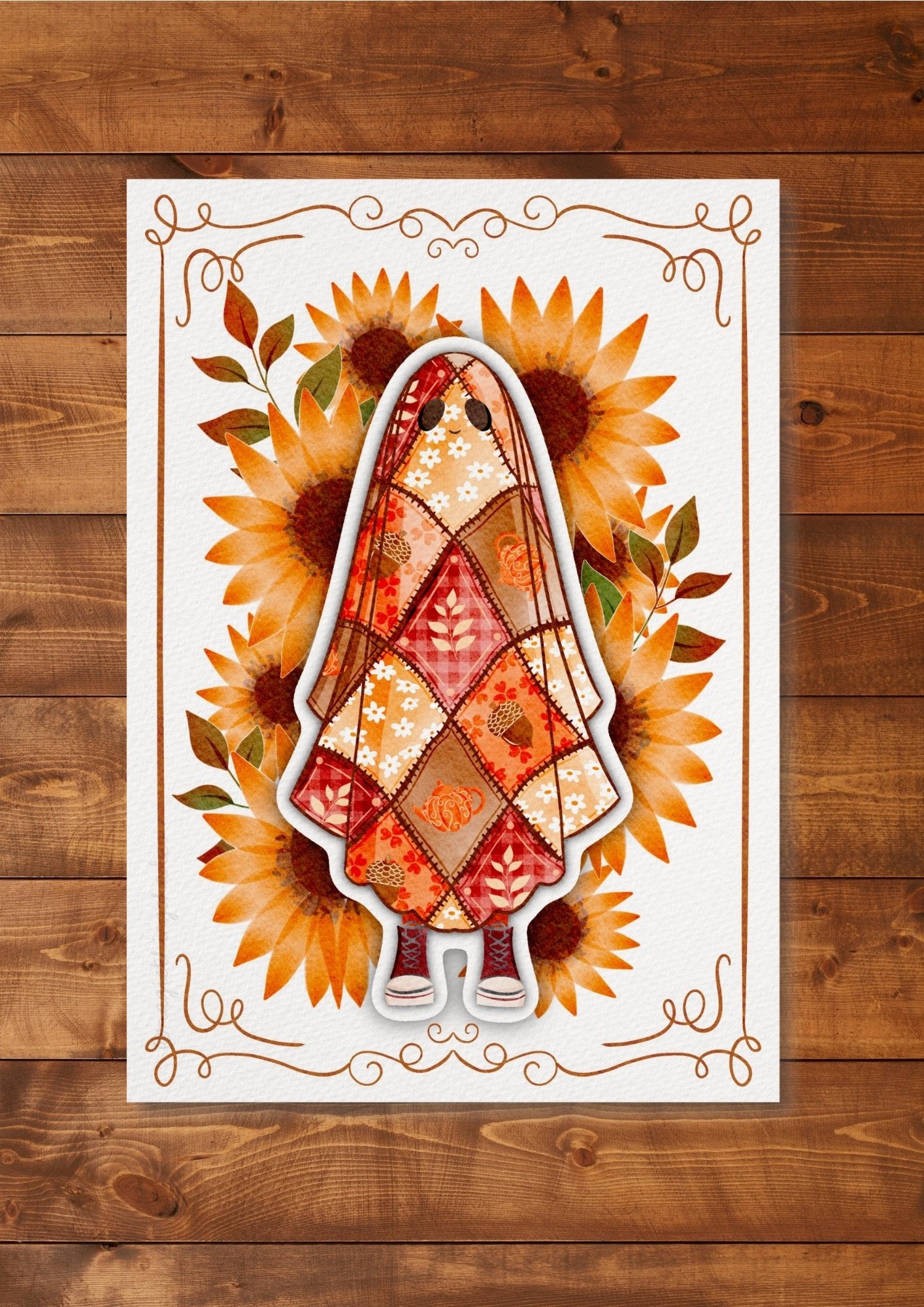 Illustration "Cosy fall ghost" - Magic Things Shades