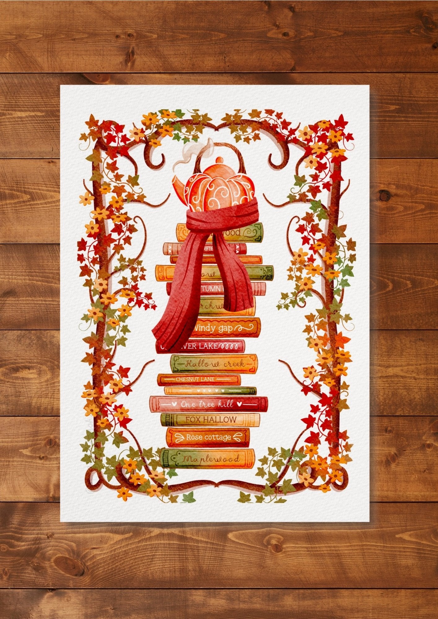 Illustration "Pile à lire d'automne"