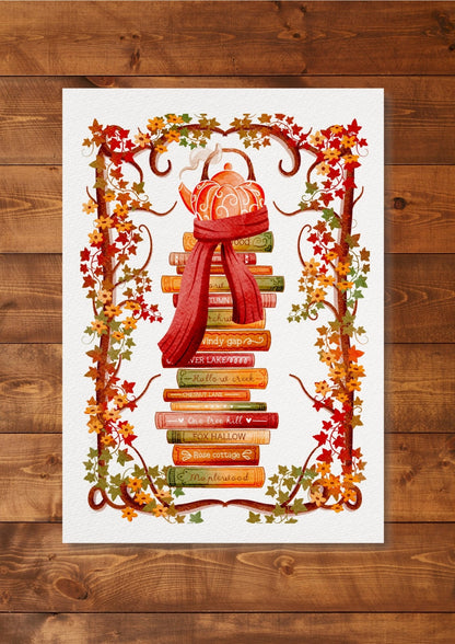 Illustration "Pile à lire d'automne"