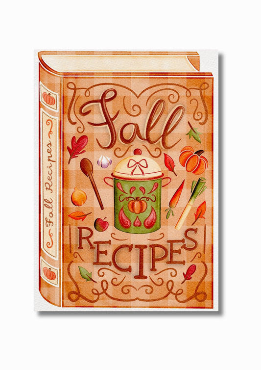 Illustration "Fall recipes book"