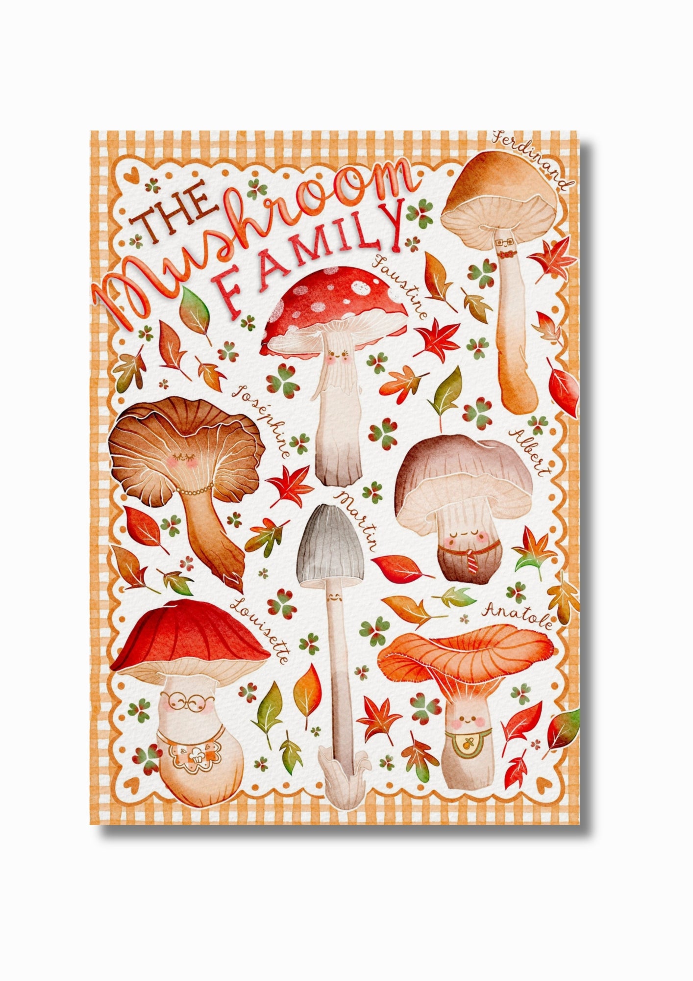 Illustration "The mushroom family"