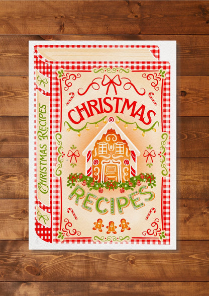 Illustration "Christmas recipes book"