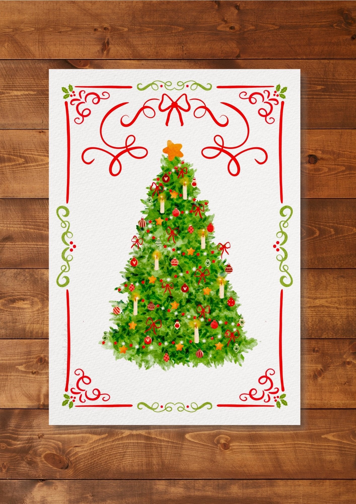Illustration "Cosy christmas tree"