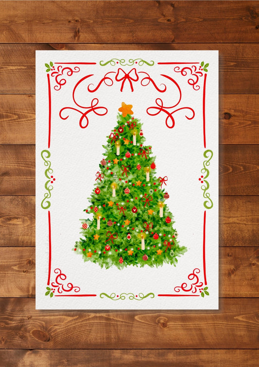 Illustration "Cosy christmas tree"