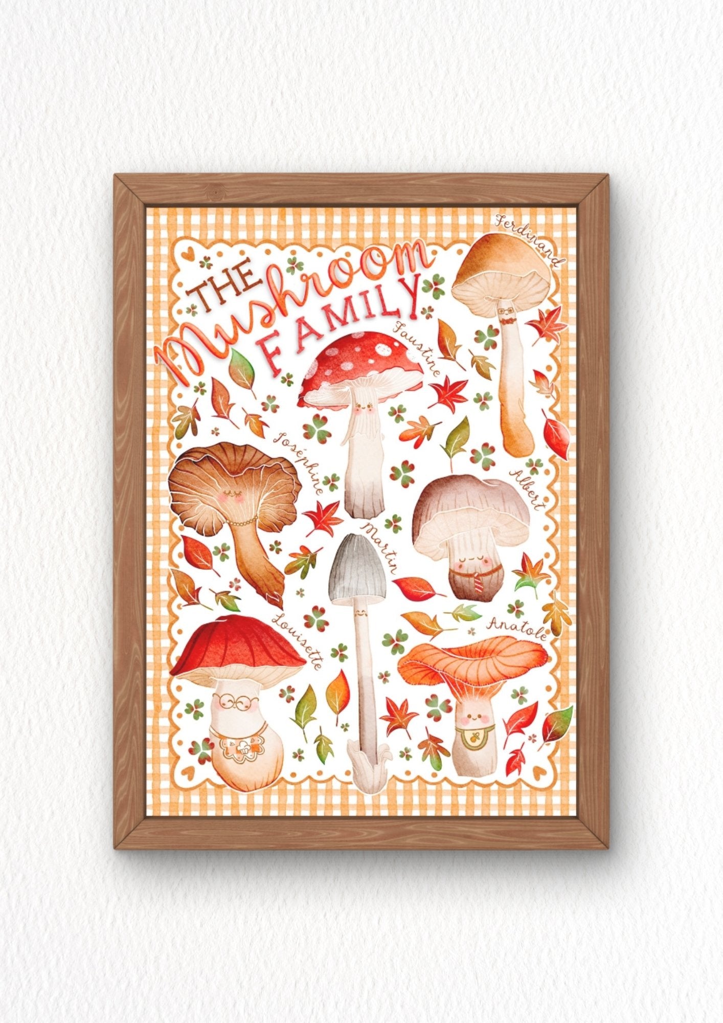 Illustration "The mushroom family"