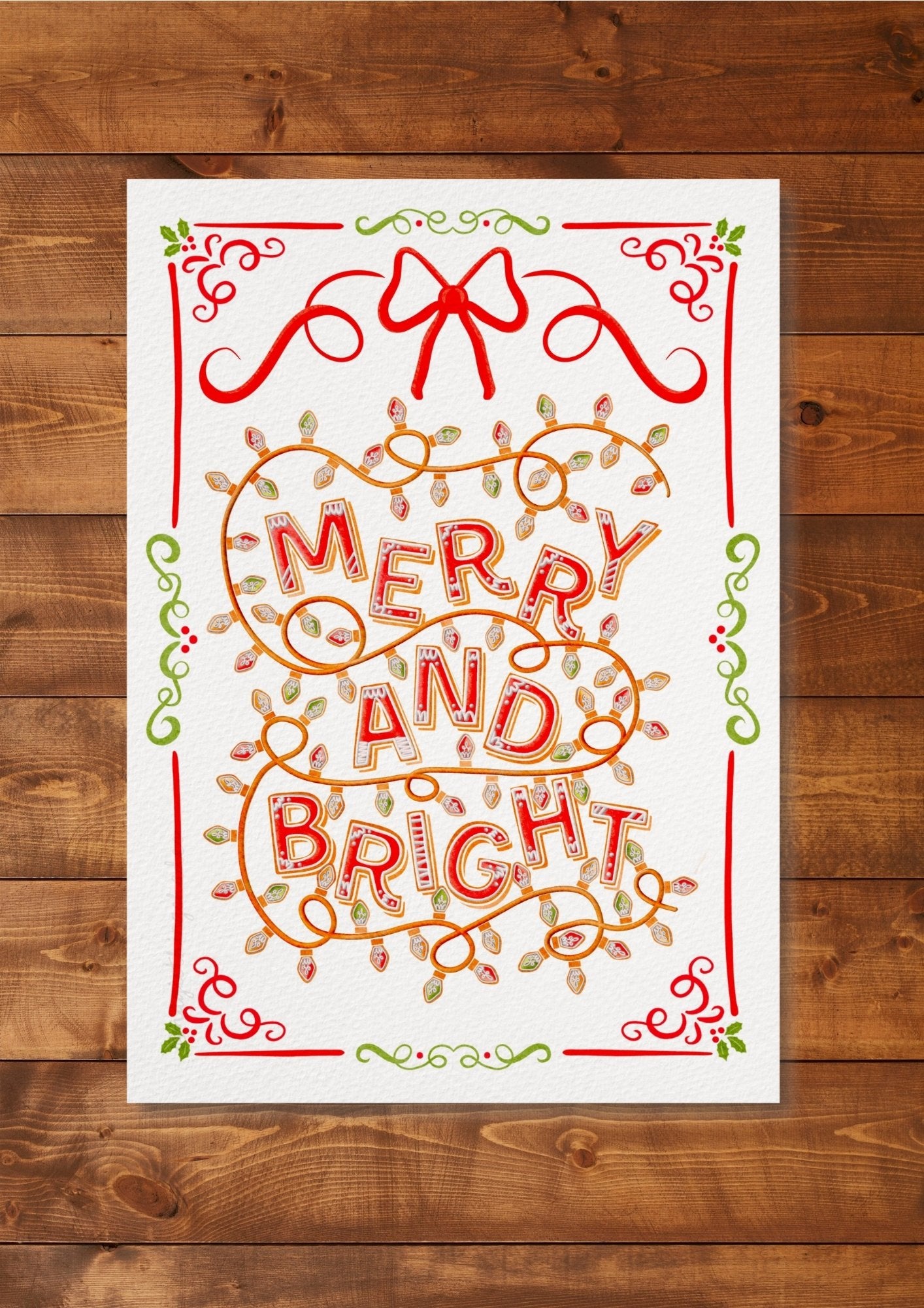Illustration "Merry and bright"
