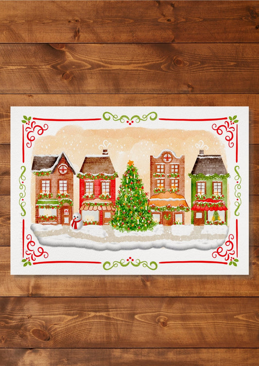 Illustration "Christmas street"