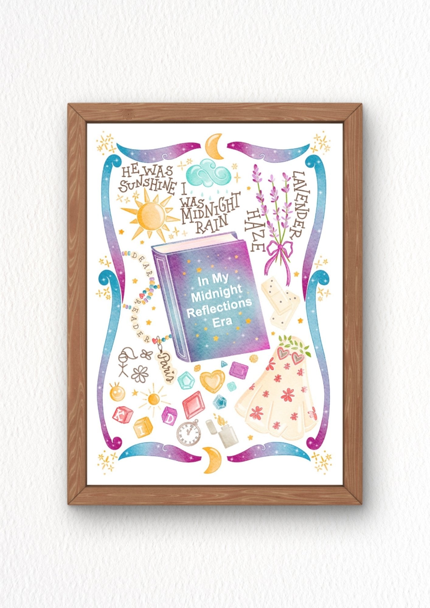 Illustration "In my midnight reflection era "