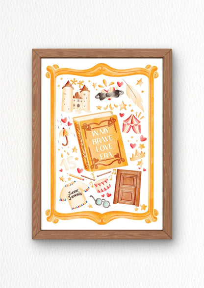 Illustration "In my brave love era"