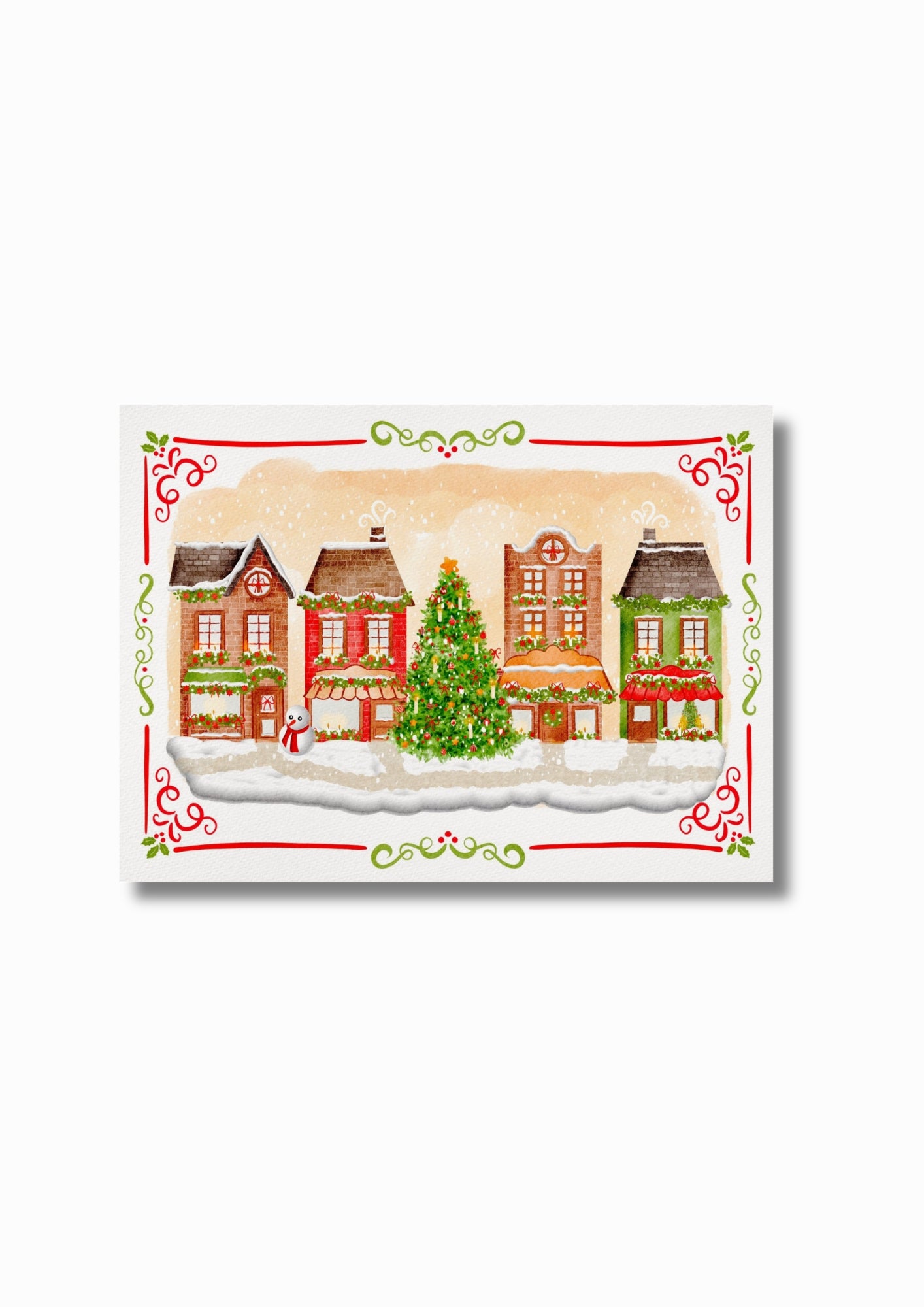 Illustration "Christmas street"