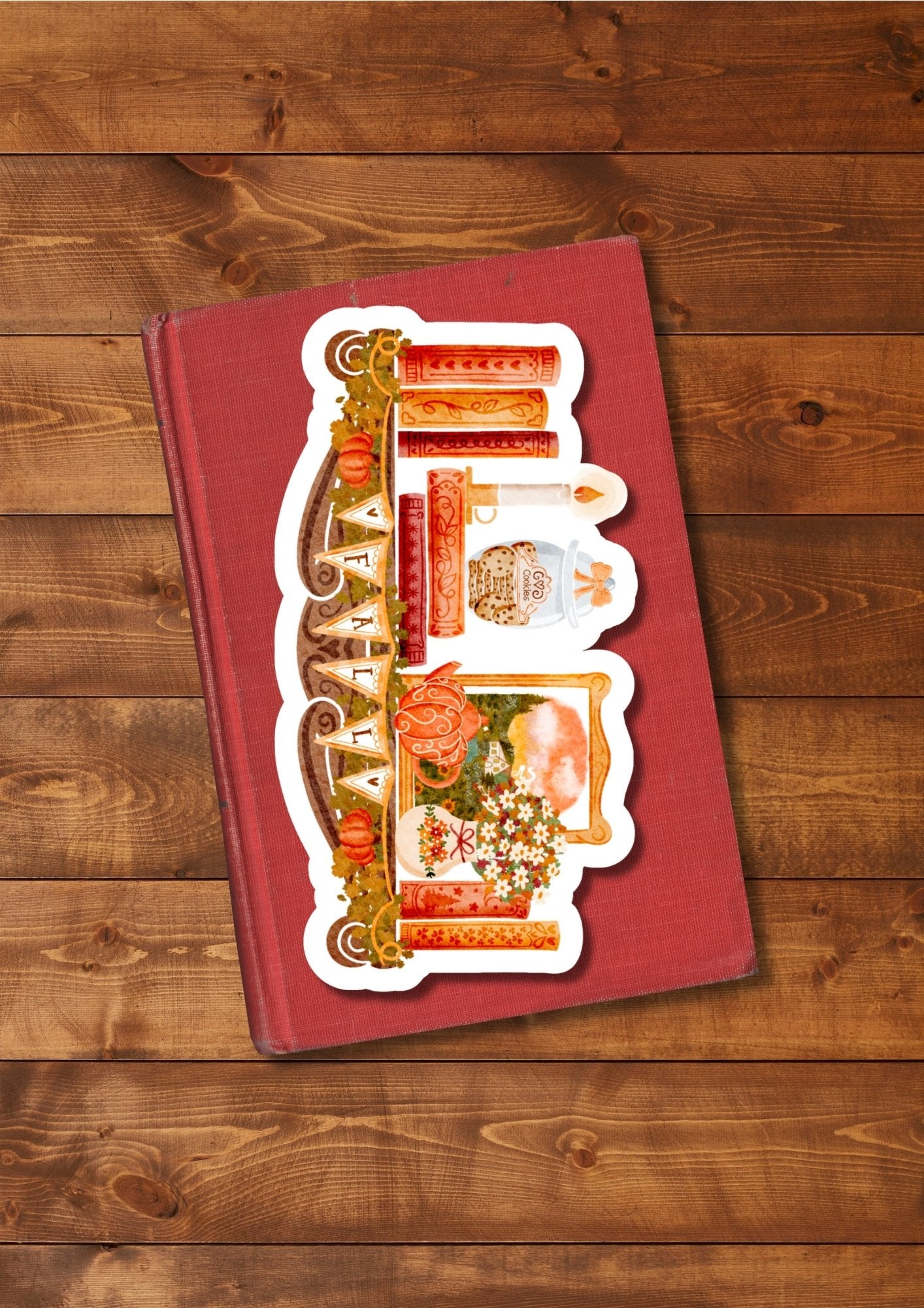 Marque-page "Petite étagère cosy"