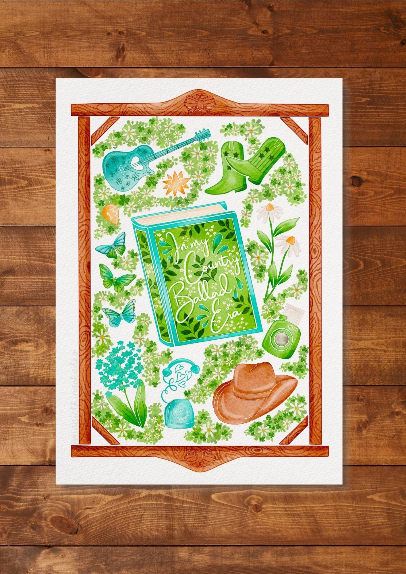 Illustration "In my country ballade era"