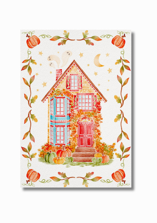 Illustration "The cute witch house"