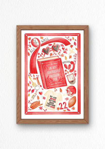 Illustration "In my contrasted passion era"