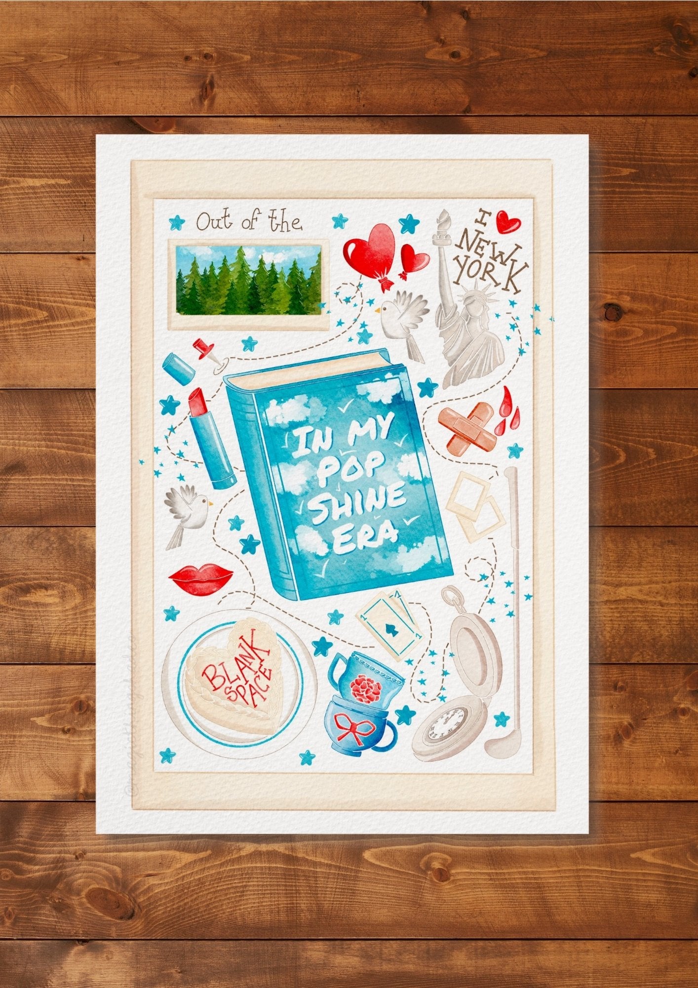 Illustration "In my pop shine era"