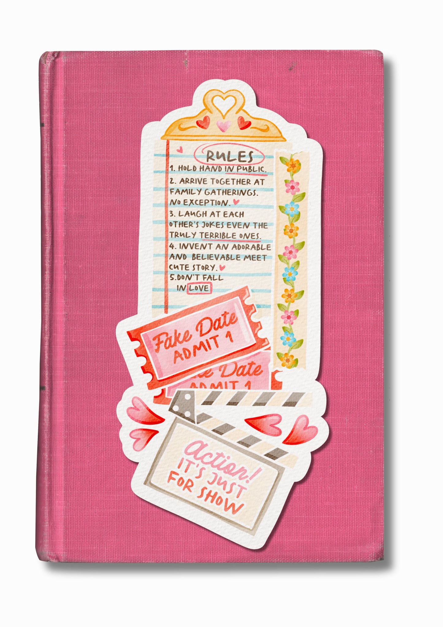 Marque-page illustré "Fake Dating"