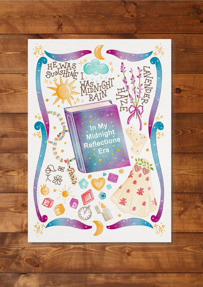 Illustration "In my midnight reflection era "