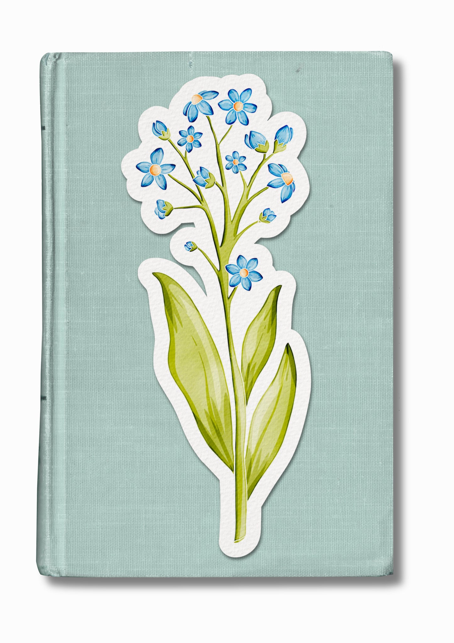 Marque-page illustré "Myosotis"