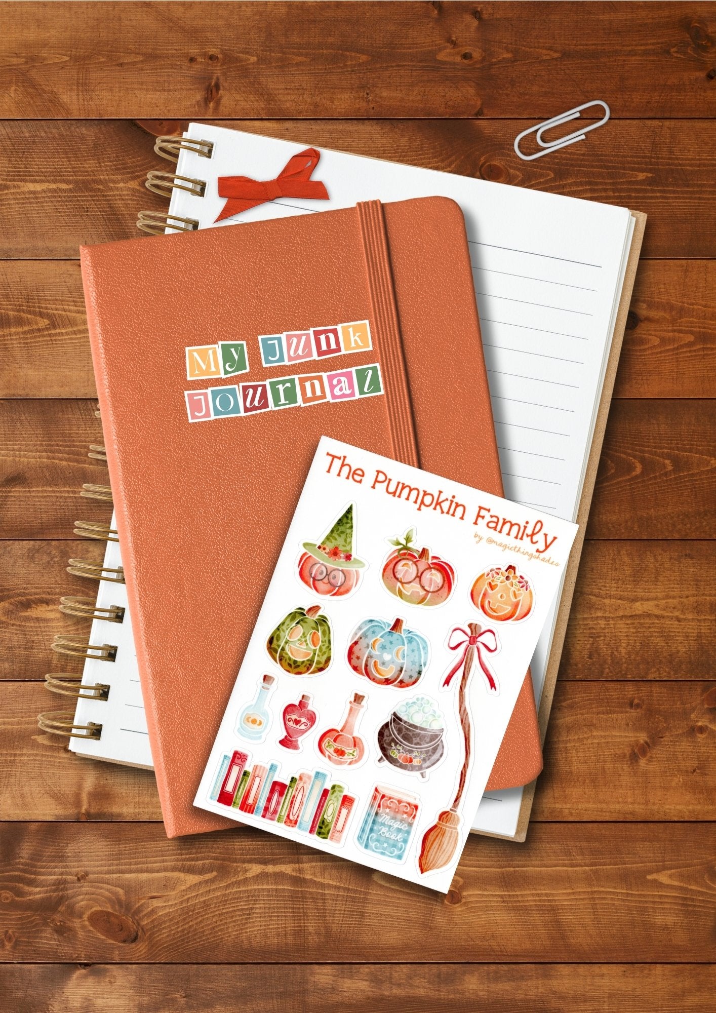 Planche de stickers 1 "The pumkin family" - Magic Things Shades