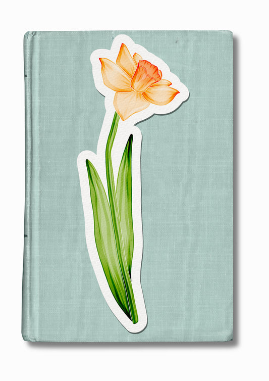 Marque-page illustré "Jonquille"