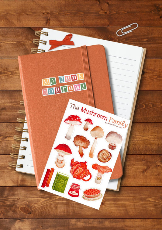 Planche de stickers 1 "The mushroom family" - Magic Things Shades