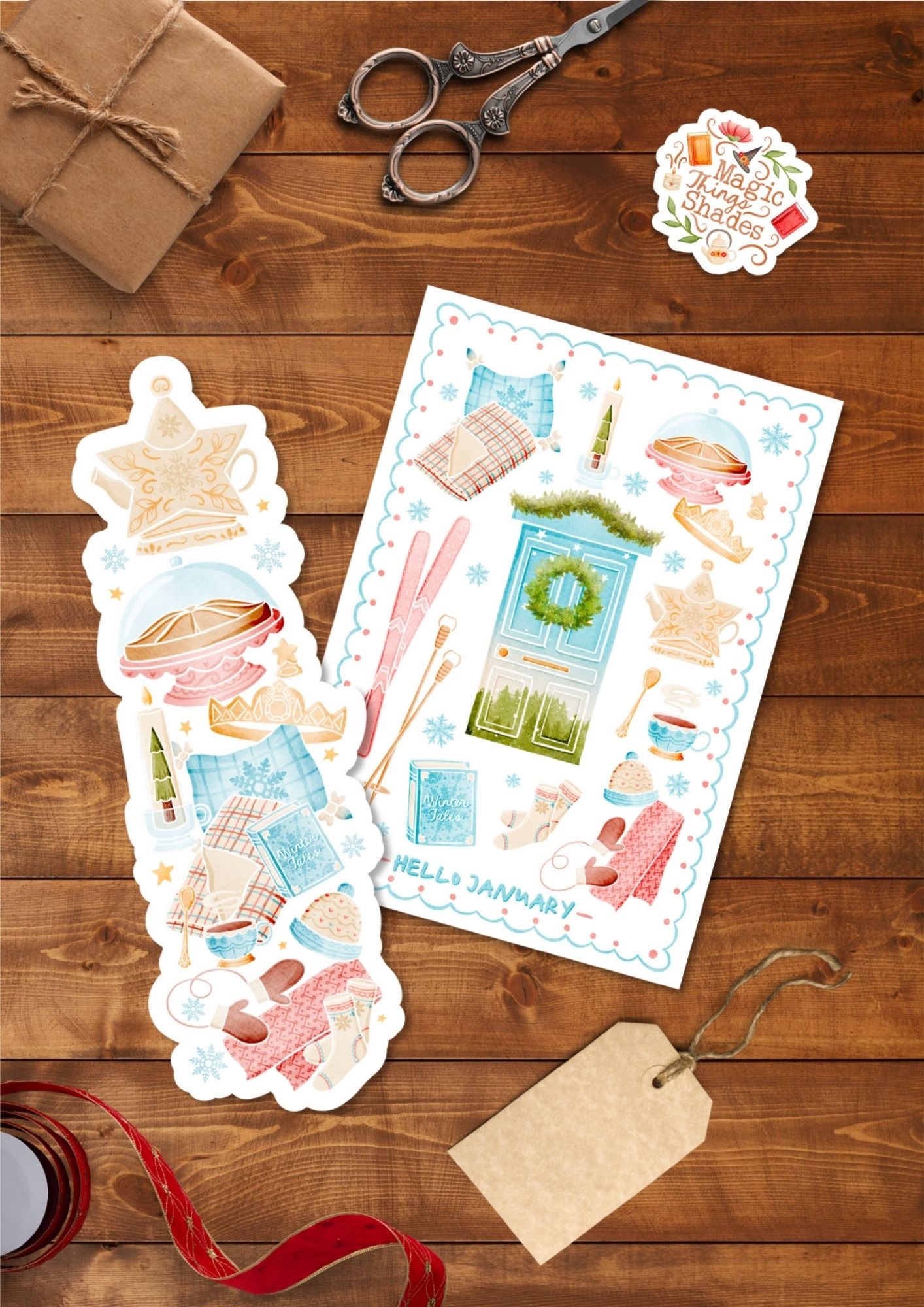 Calendrier de l'avent ou de l'année artisanal " Les 12 Portes de l’année "