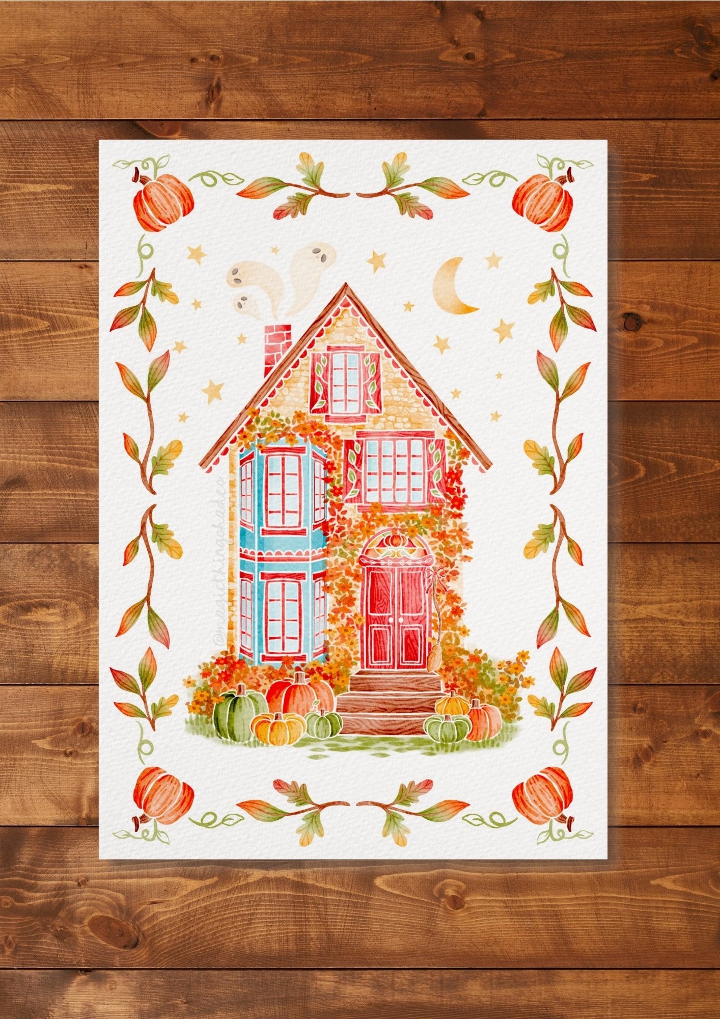 Illustration "The cute witch house"