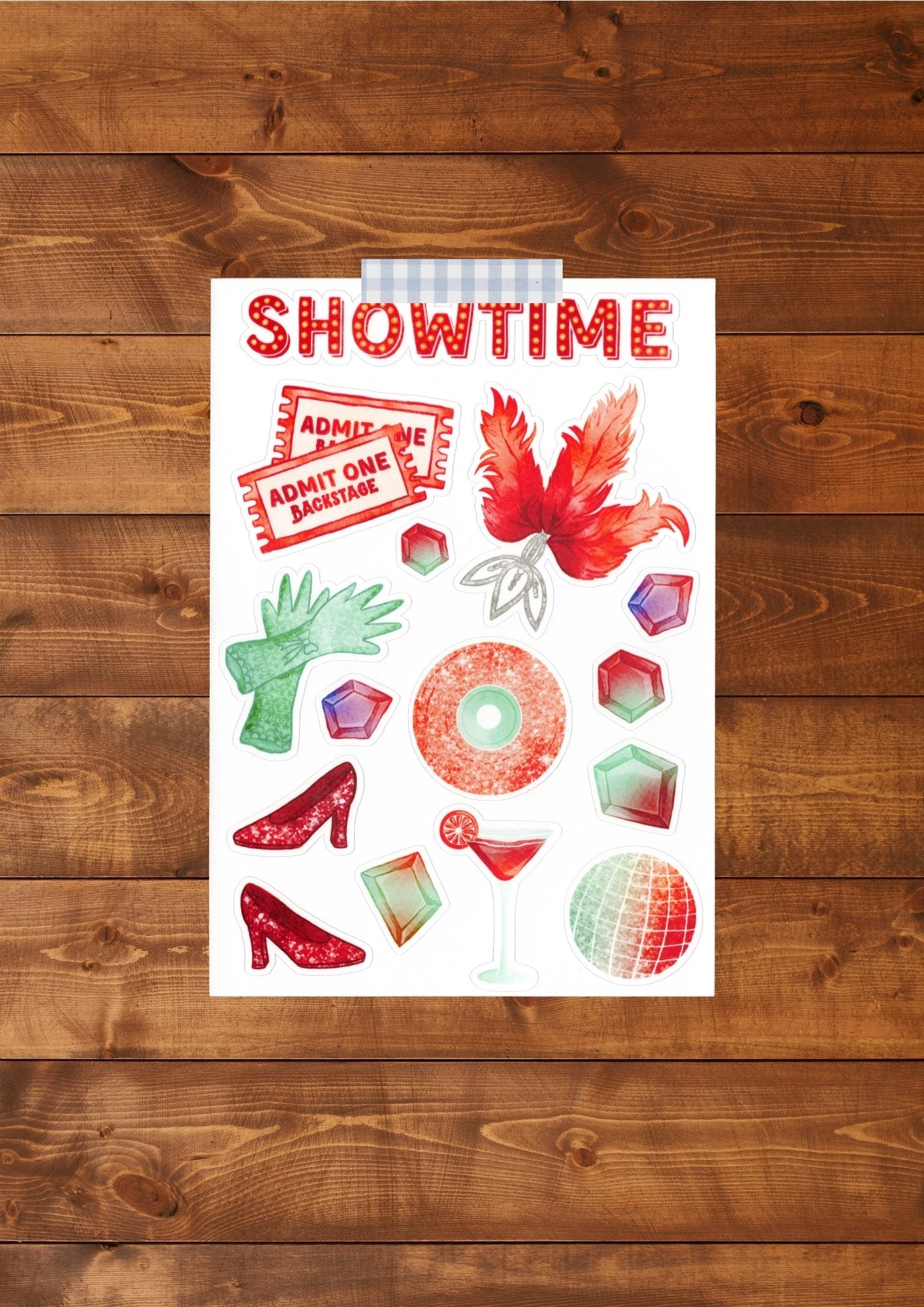 Planche de stickers 2 "In my showgirl era" - Magic Things Shades