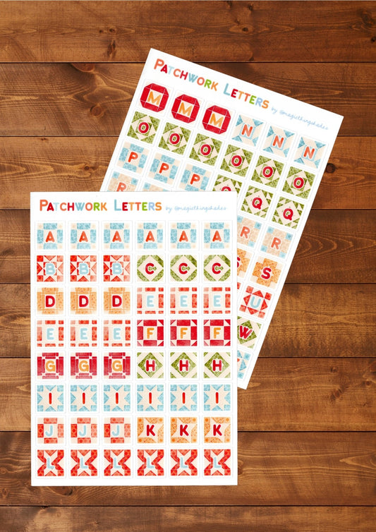 "Alphabet patchwork letters" - Magic Things Shades