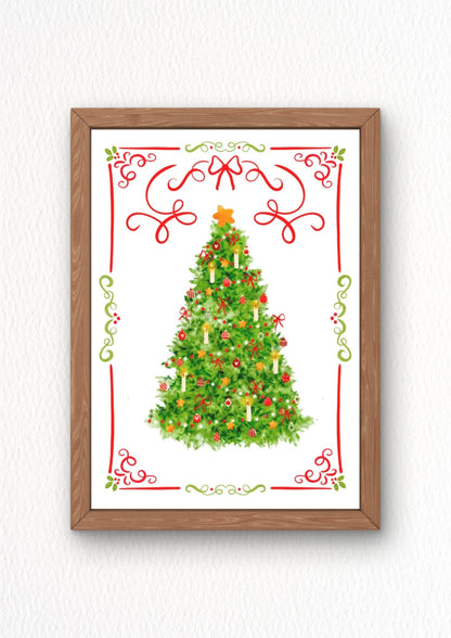 Illustration "Cosy christmas tree"