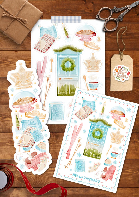 Calendrier de l'avent ou de l'année artisanal " Les 12 Portes de l’année "