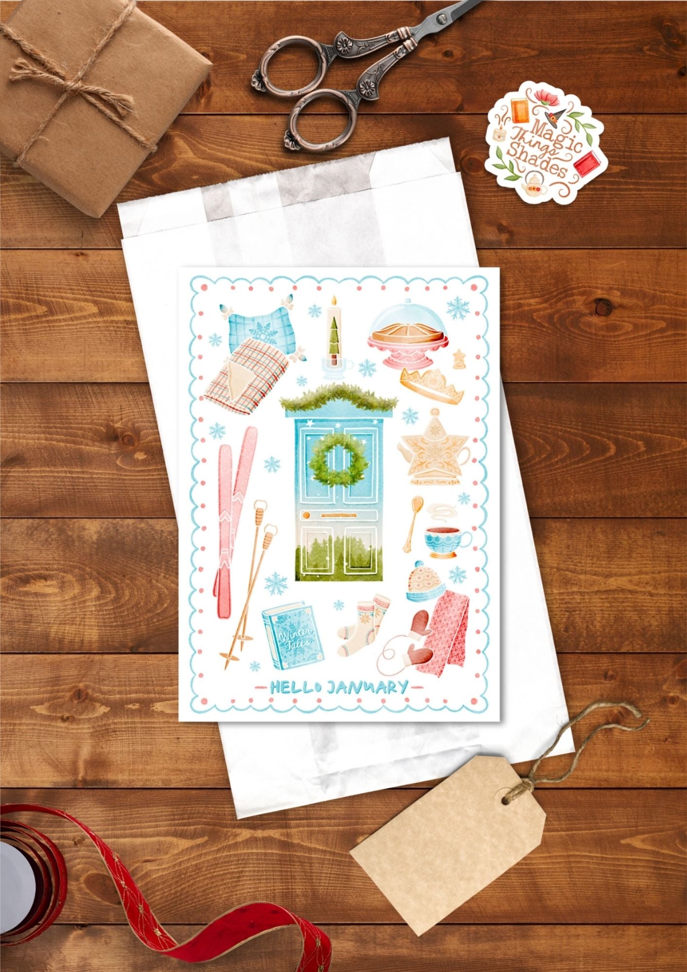 Calendrier de l'avent ou de l'année artisanal " Les 12 Portes de l’année "